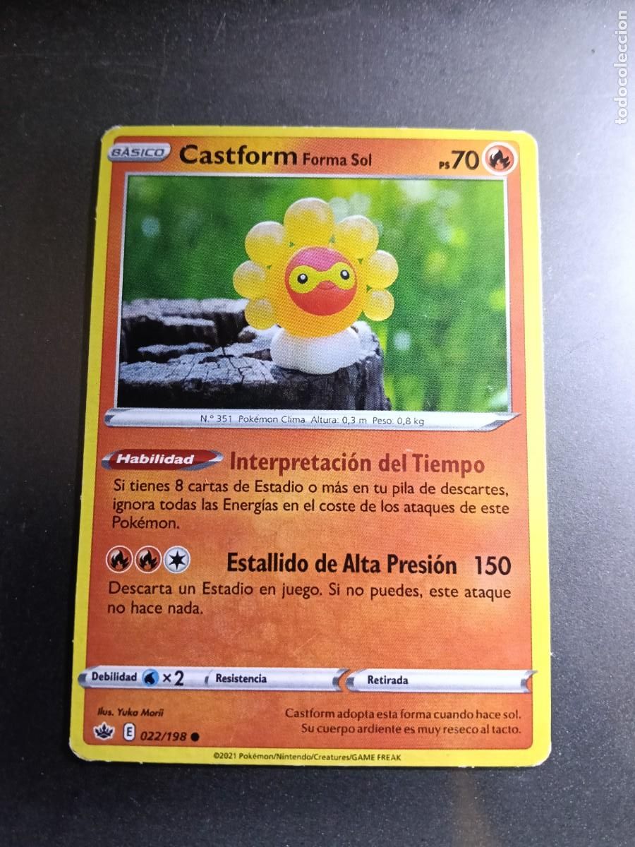 Trading cards: CROMO CARTA CASTFORM FORMA SAL 22/198 INTERPRETACION DEL TIEMPO ESTALLIDO ALTA N&ordm;351 POKEMON 2021