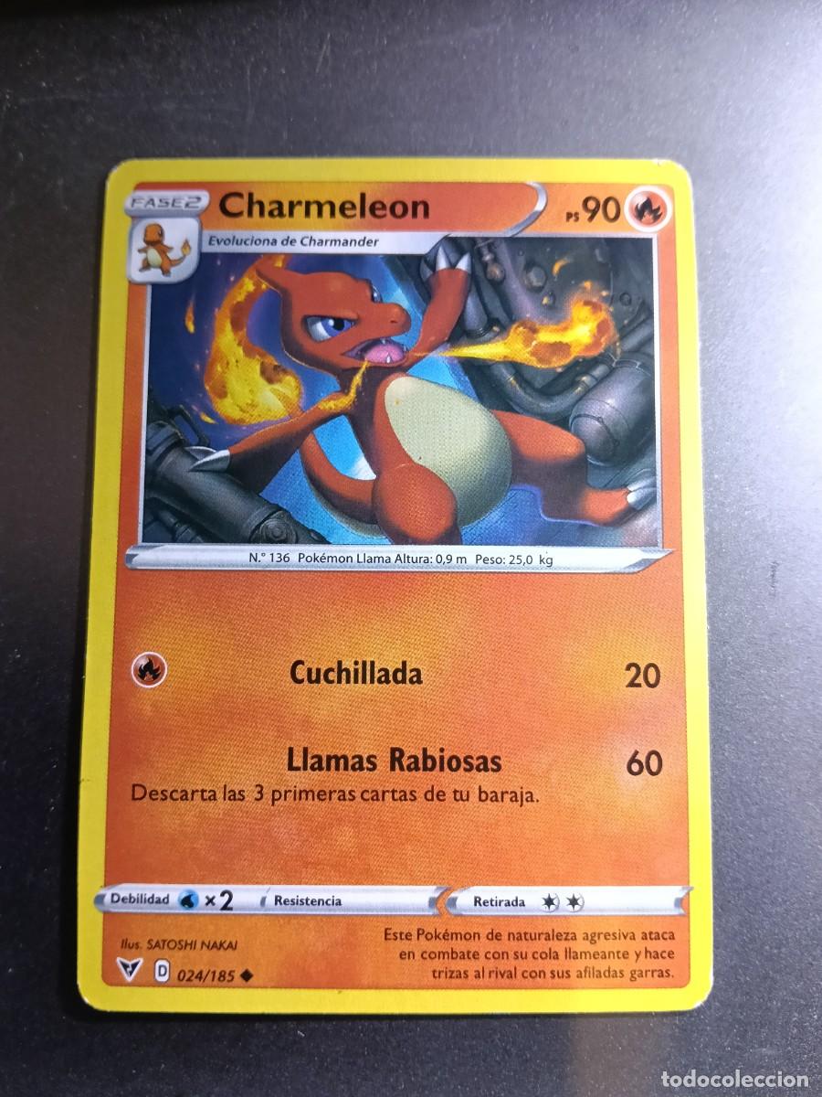 Trading cards: CROMO CHARMELEON 24/185 CUCHILLADA LLAMAS RABIOSAS N&ordm;136 POKEMON