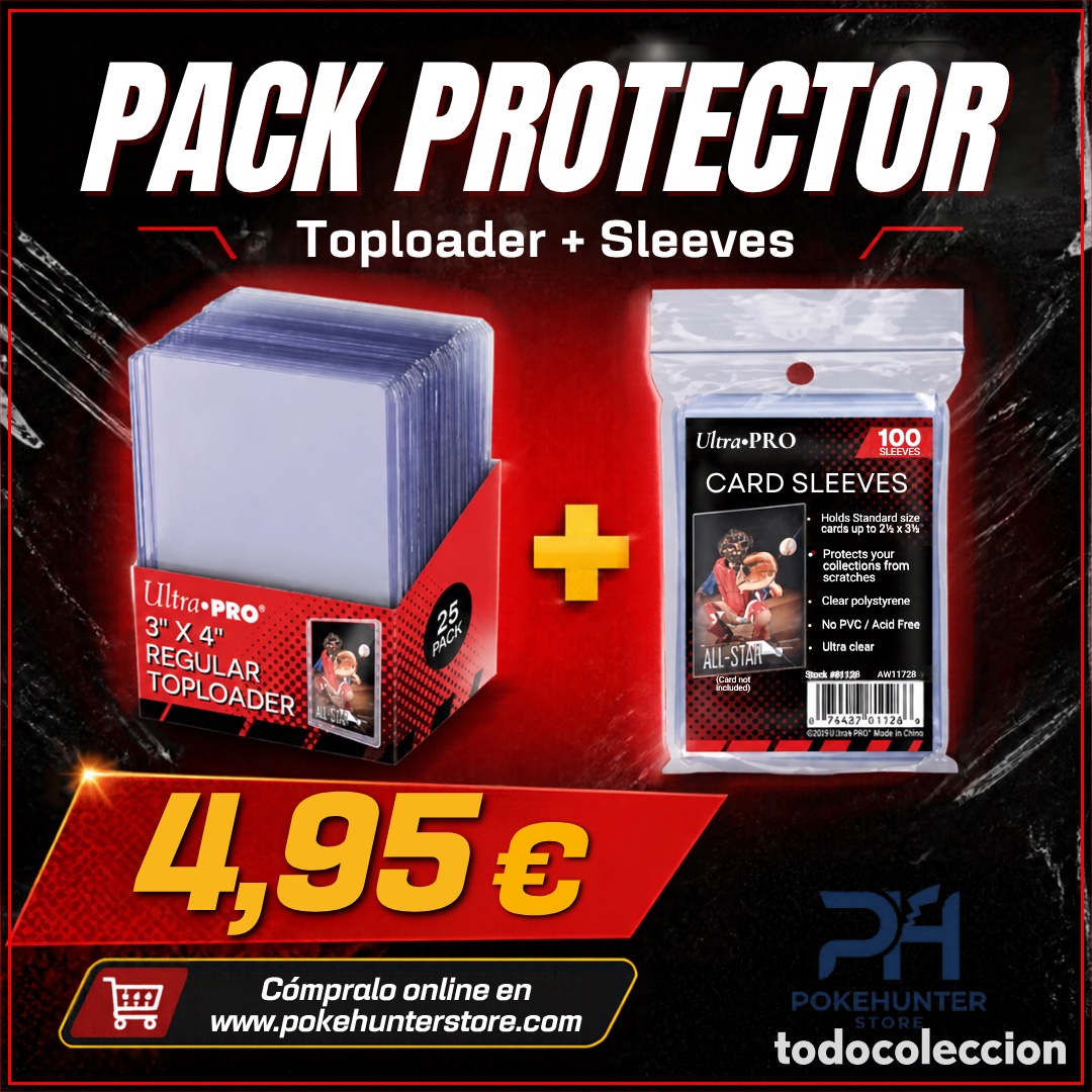 Trading cards: Pack de 25 TopLoader + 100 Sleeves de Ultra Pro - Foto 1