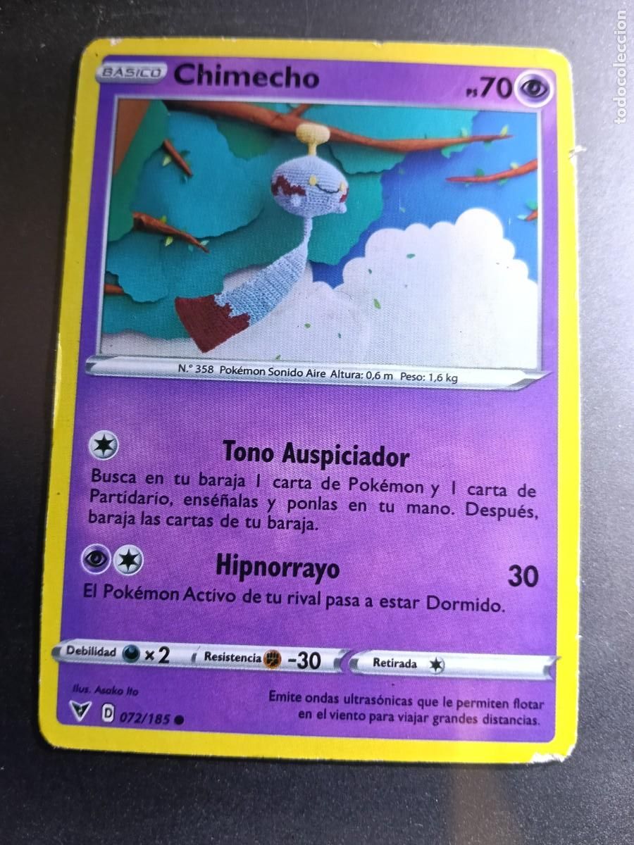 Trading cards: CROMO CHIMECHO 72/185 TONO AUSPICIADOR HIPNORRAYO N&ordm;358 POKEMON