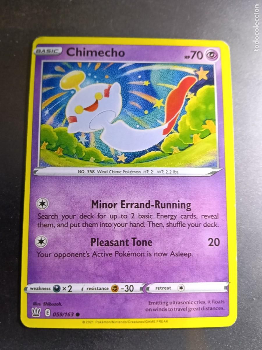 Trading cards: CROMO CHIMECHO 59/163 MINOR ERRAND RUNNING PLEASANT TONE N&ordm;358 POKEMON 2021