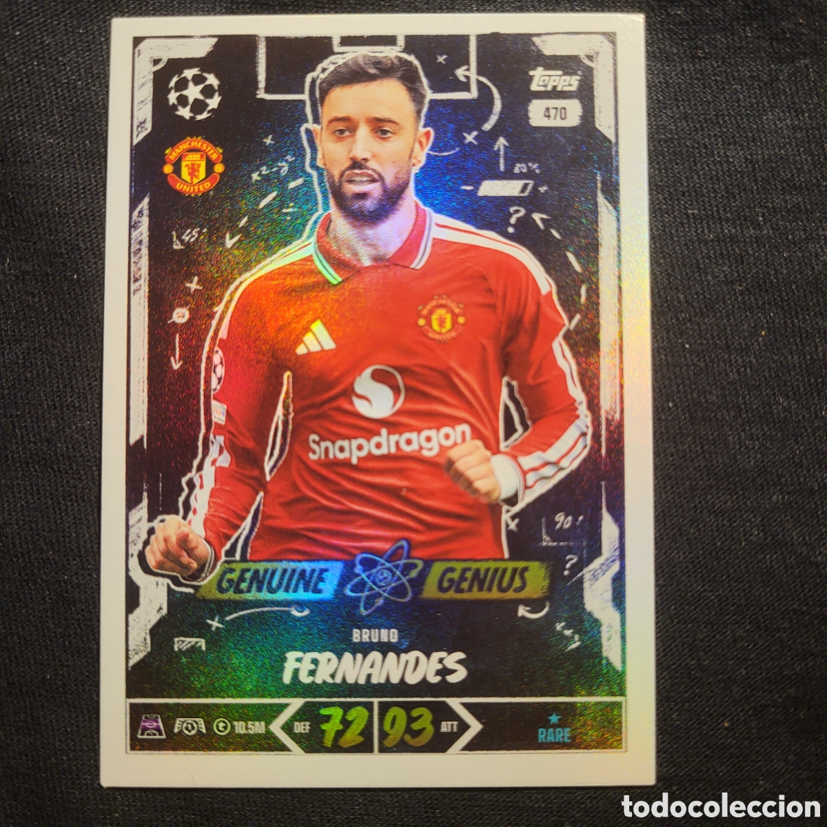 Trading cards: 470 Bruno Fernandes Genuine Genius [Rare] / Match Attax UCC 2026