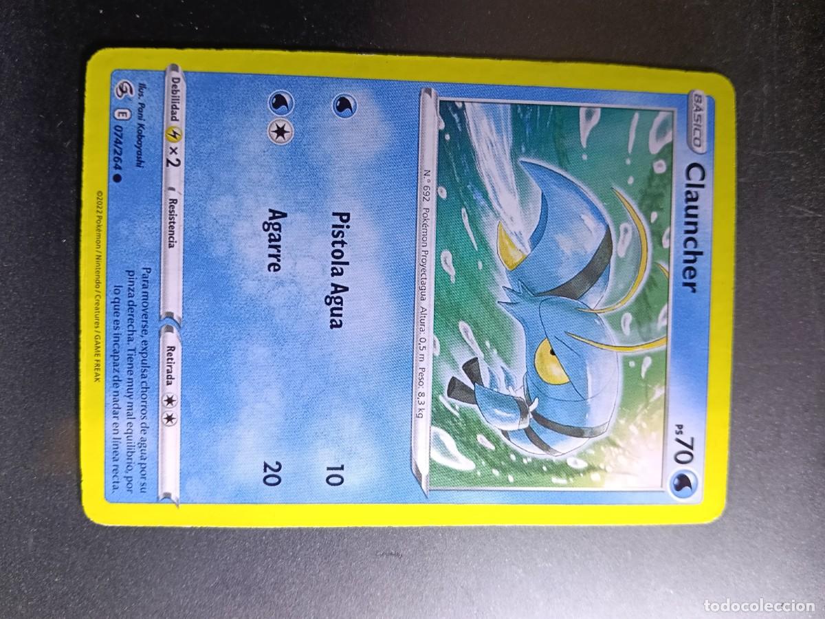 Trading cards: CROMO CLAUNCHER 74/264 PISTOLA AGUA AGARRE N&ordm;692 POKEMON 2021
