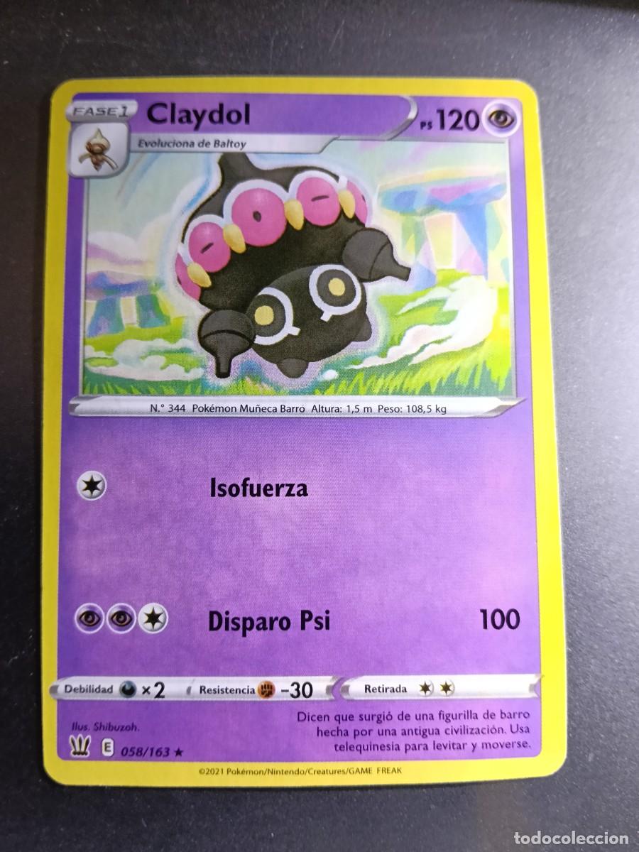 Trading cards: CROMO CLAYDOL 58/163 ISOFUERZA DISPARO PSI N&ordm;344 POKEMON 2021