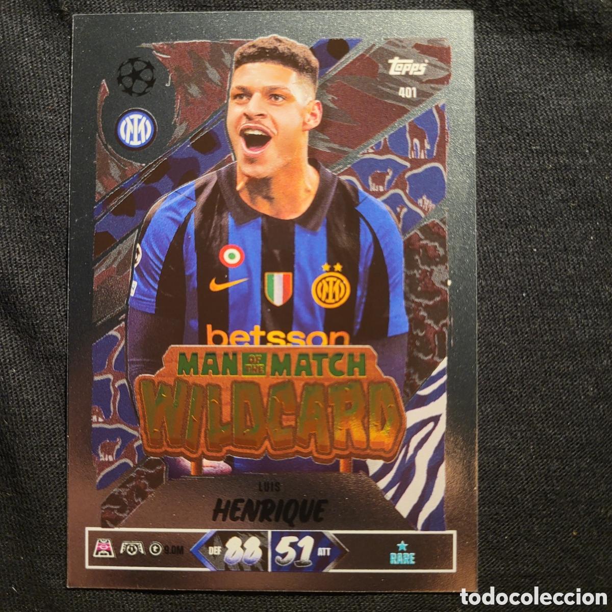 Trading cards: 401 Luiz Henrique Man of The Match Wild Card [Rare] / Match Attax UCC 2026