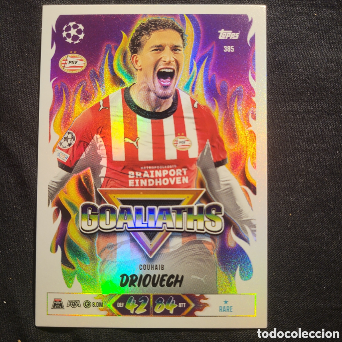 Trading cards: 385 Couhaib Driouech Goaliaths [Rare] / Match Attax UCC 2026