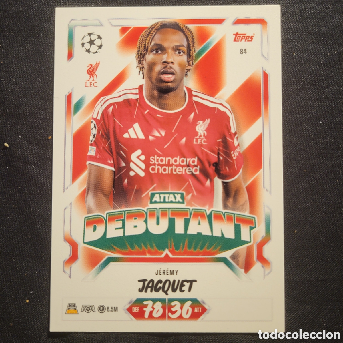 Trading cards: 84 Jeremy Jacquet Attax Debutant / Match Attax 2026