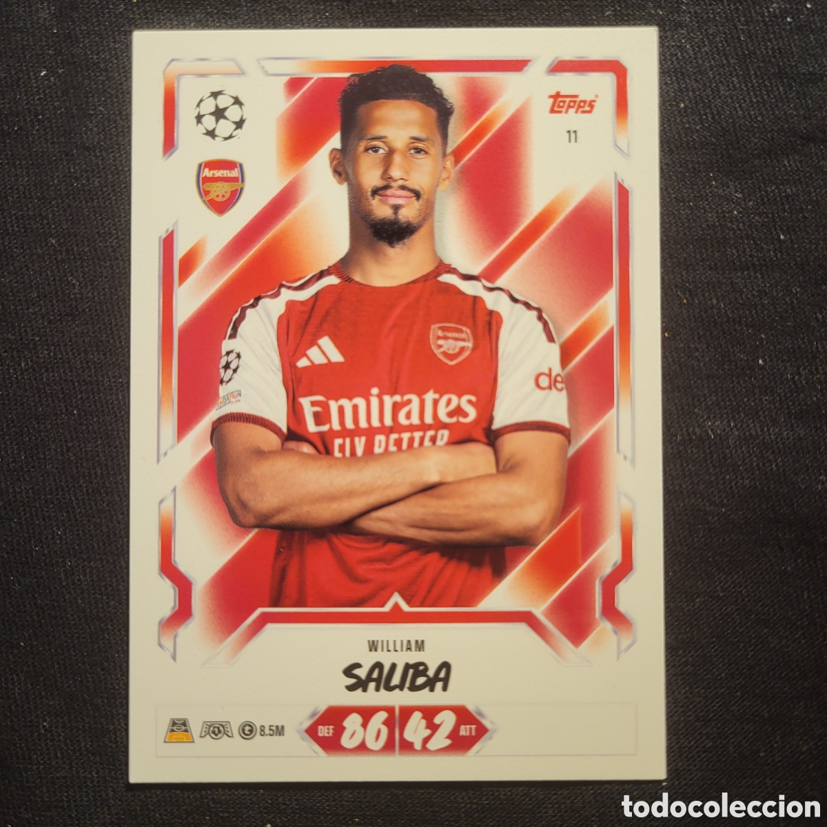 Trading cards: 11 William Saliba / Match Attax 2026