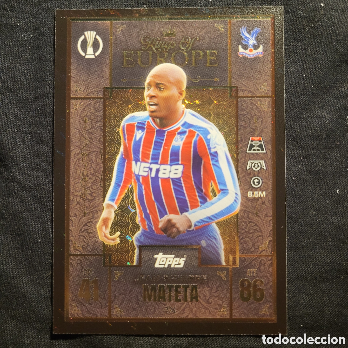 Trading cards: 234 Jean-Philippe Mateta Kings of Europe / Match Attax Extra 2025