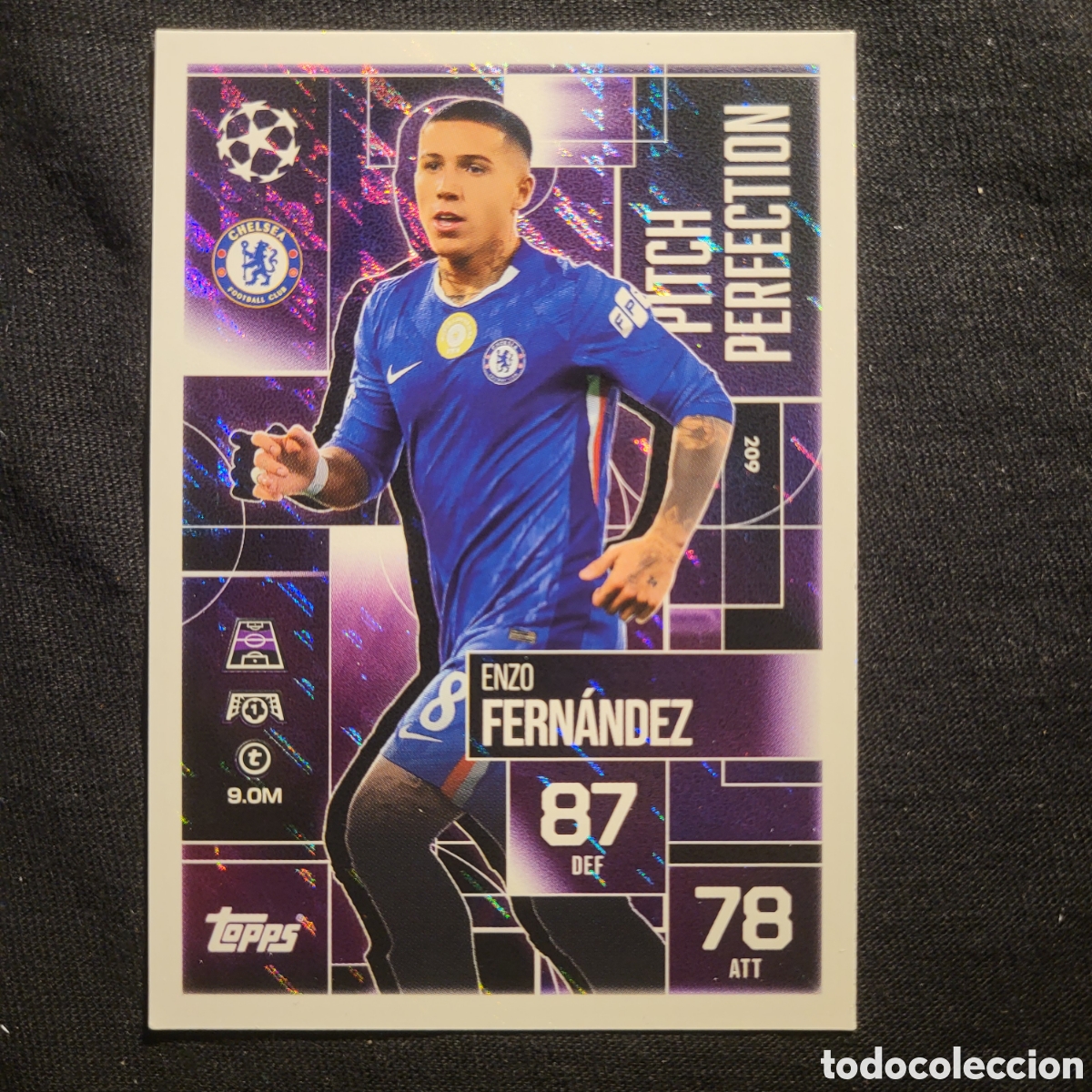 Trading cards: 209 Enzo Fernandez Pitch Perfection / Match Attax Extra 2025