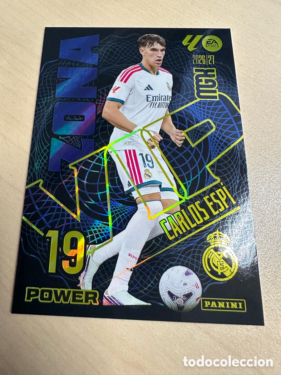 Trading cards: CARLOS ESPI REAL MADRID ZONA VIP POWER 521P MEGACRACKS 2026/27 26-27 26 27 MGK PANINI