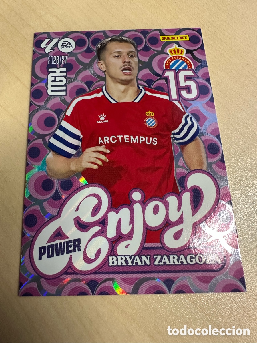 Trading cards: BRYAN ZARAGOZA ESPANYOL ENJOY POWER 517P MEGACRACKS 2026/27 26-27 26 27 MGK PANINI