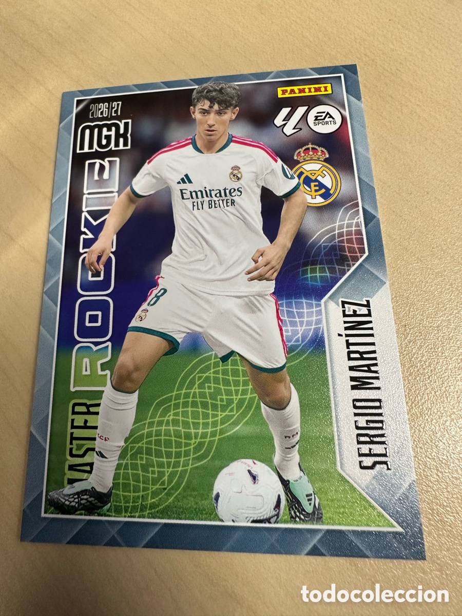 Trading cards: SERGIO MARTINEZ REAL MADRID MASTER ROOKIE 525 MEGACRACKS 2026/27 26-27 26 27 MGK PANINI