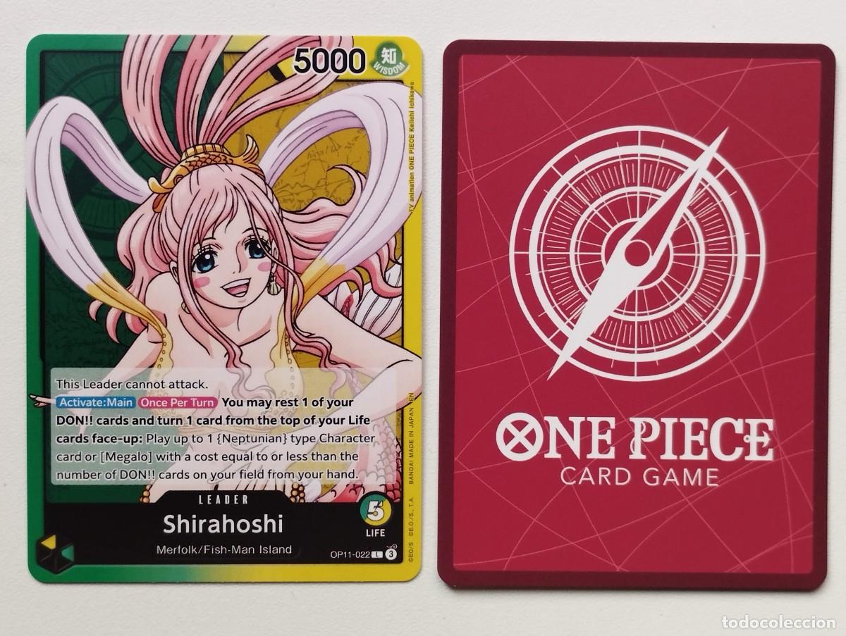 Trading cards: CROMO TRADING CARD ONE PIECE BANDAI - Shirahoshi (OP11-022) (V.1) LIDER LEADER