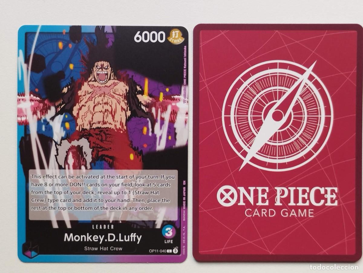 Trading cards: CROMO TRADING CARD ONE PIECE BANDAI - Monkey.D.Luffy (OP11-040) (V.1) LIDER LEADER