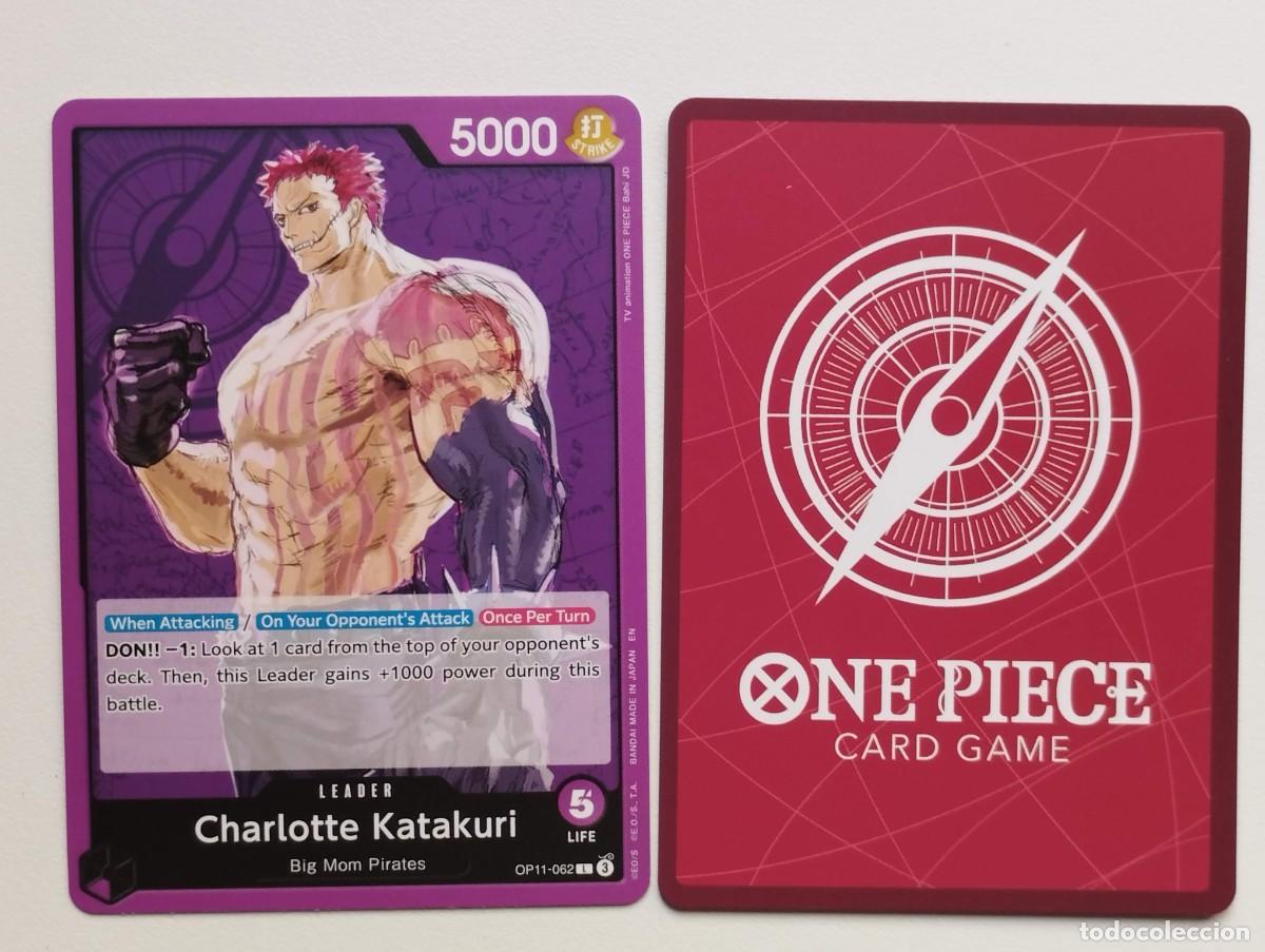 Trading cards: CROMO TRADING CARD ONE PIECE BANDAI - Charlotte Katakuri (OP11-062) (V.1) LIDER LEADER