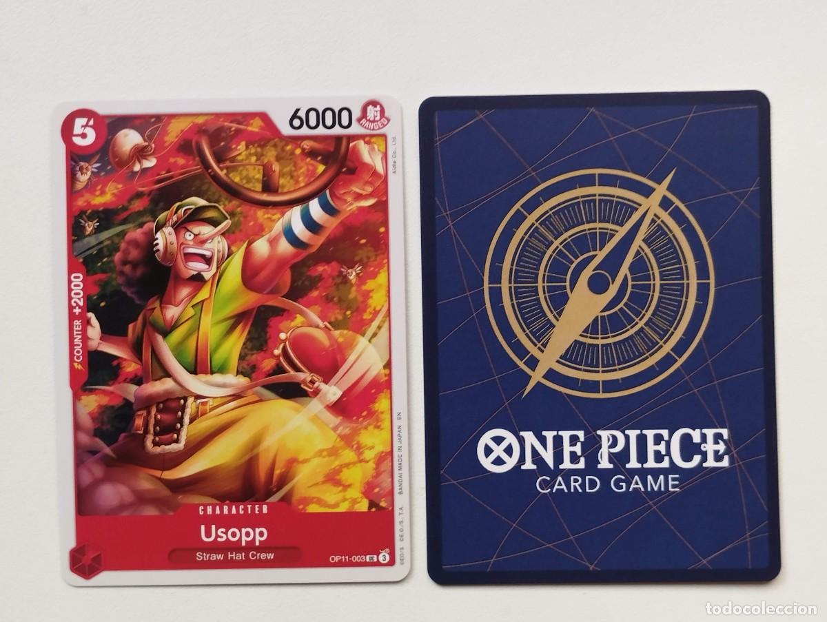 Trading cards: CROMO TRADING CARD ONE PIECE BANDAI - Usopp (OP11-003) LIDER LEADER