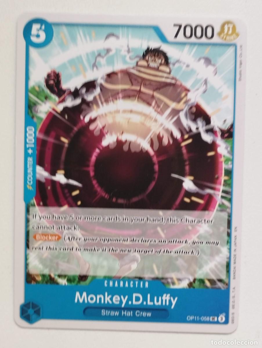 Trading cards: CROMO TRADING CARD ONE PIECE BANDAI - Monkey.D.Luffy (OP11-058) UC