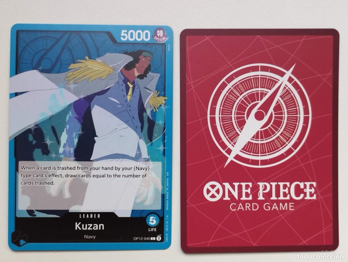 Trading cards: CROMO TRADING CARD ONE PIECE BANDAI - Kuzan (OP12-040) (V.1) LIDER LEADER
