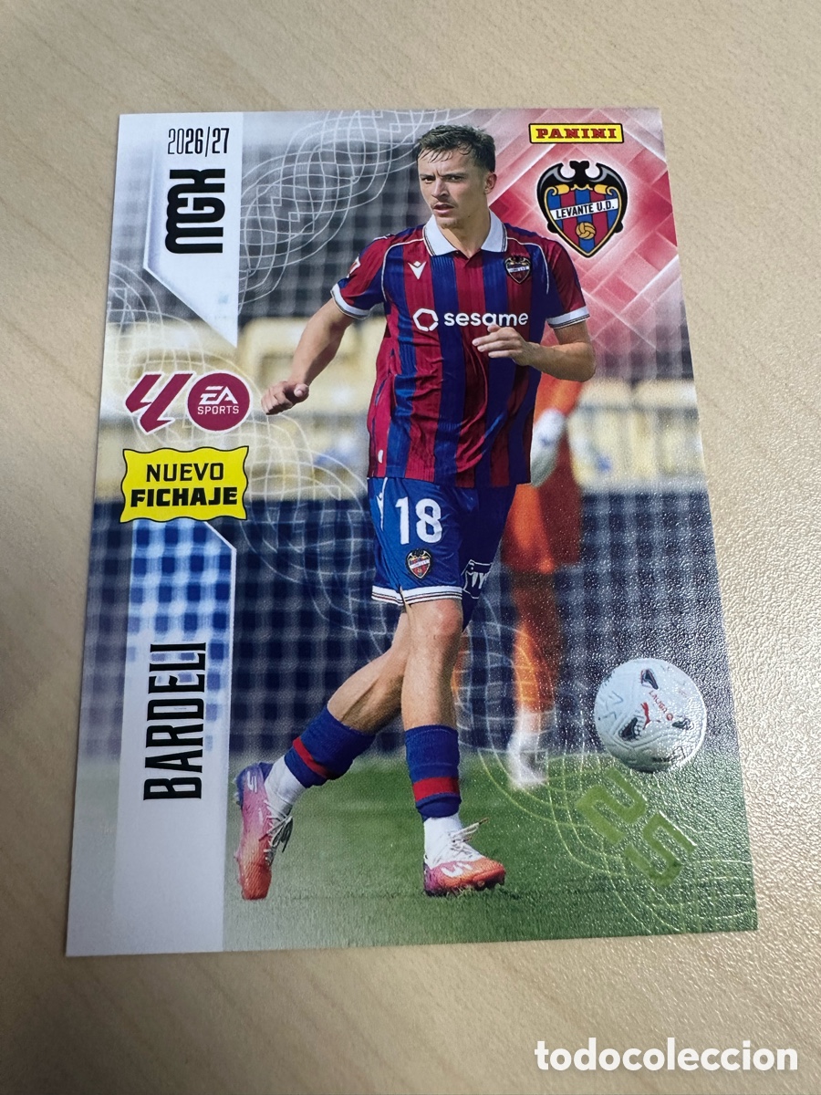 Trading cards: BARDELI LEVANTE NUEVO FICHAJE 470 MEGACRACKS 2026/27 26-27 26 27 MGK PANINI