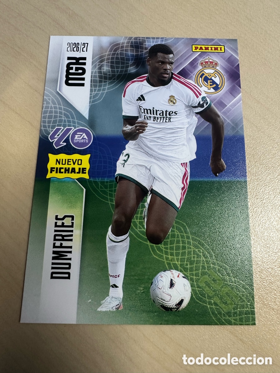 Trading cards: DUMFRIES REAL MADRID NUEVO FICHAJE 472 MEGACRACKS 2026/27 26-27 26 27 MGK PANINI
