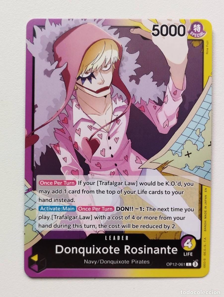 Trading cards: CROMO TRADING CARD ONE PIECE BANDAI - Donquixote Rosinante (OP12-061) (V.1) LIDER LEADER