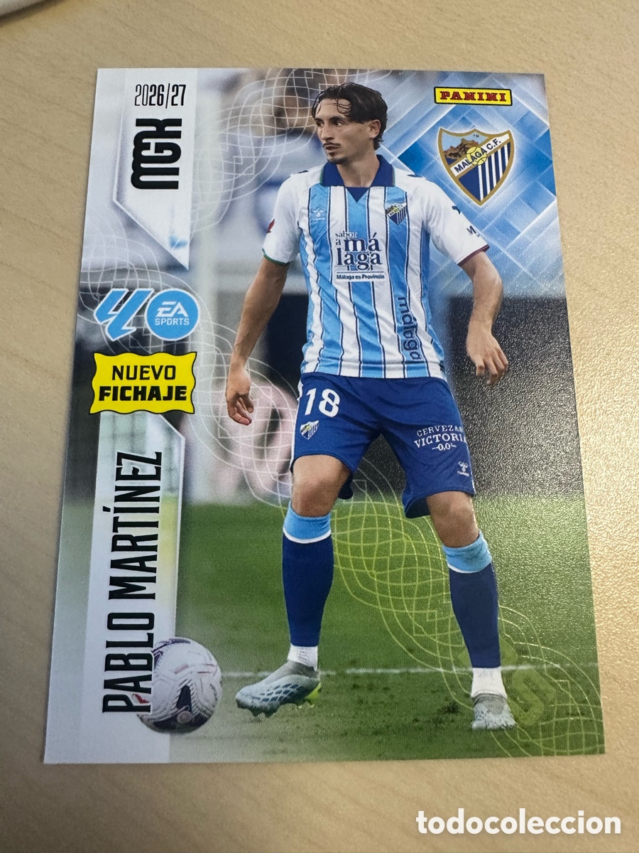 Trading cards: PABLO MARTINEZ MALAGA NUEVO FICHAJE 501 3&ordf; EDICI&Oacute;N MEGACRACKS 2026/27 26-27 26 27 MGK PANINI