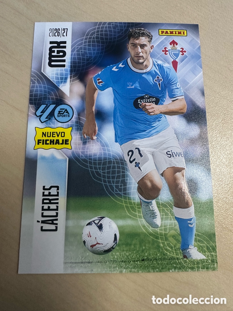 Trading cards: CACERES CELTA NUEVO FICHAJE 504 3&ordf; EDICI&Oacute;N MEGACRACKS 2026/27 26-27 26 27 MGK PANINI