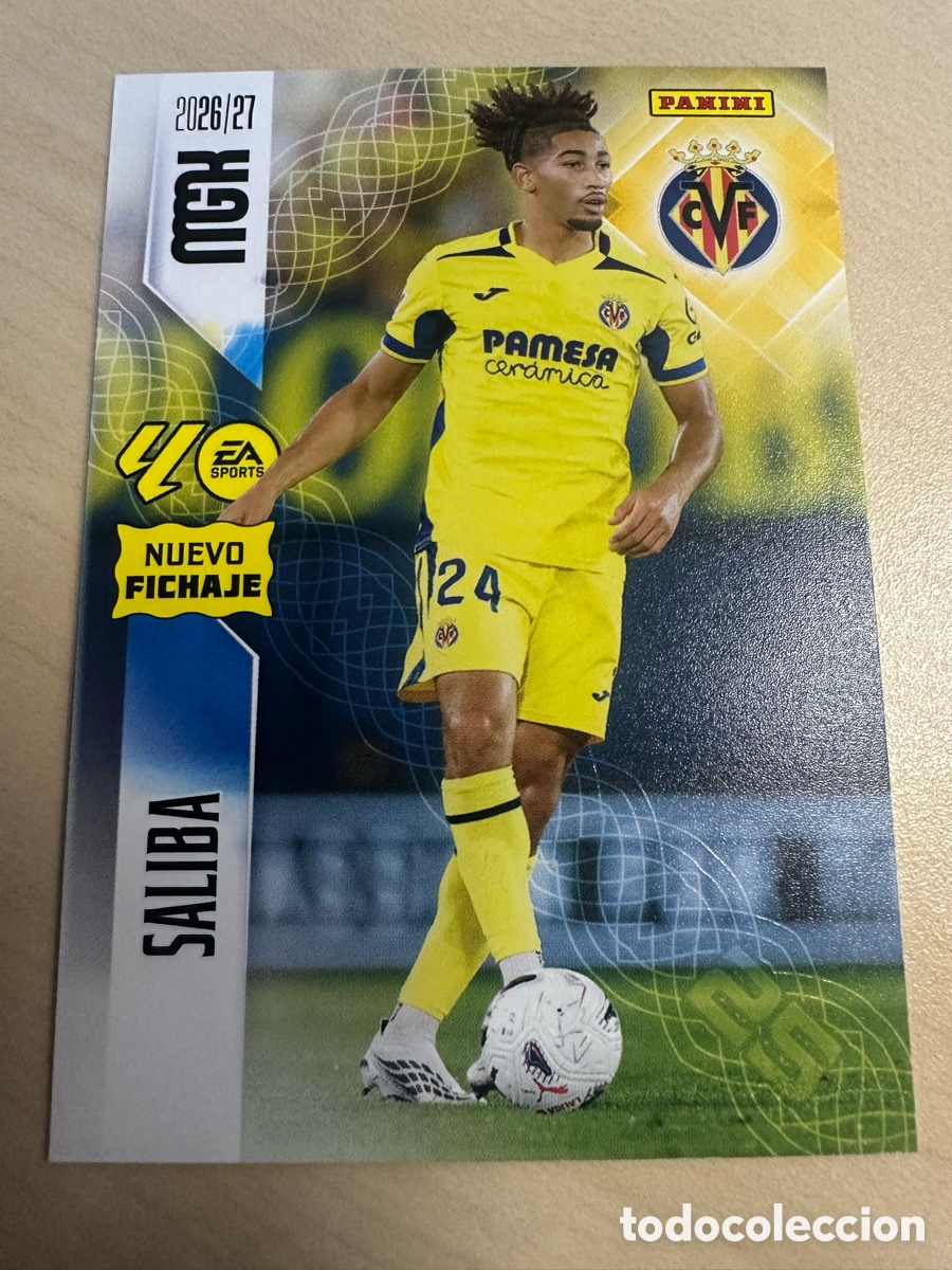 Trading cards: SALIBA VILLARREAL NUEVO FICHAJE 506 3&ordf; EDICI&Oacute;N MEGACRACKS 2026/27 26-27 26 27 MGK PANINI