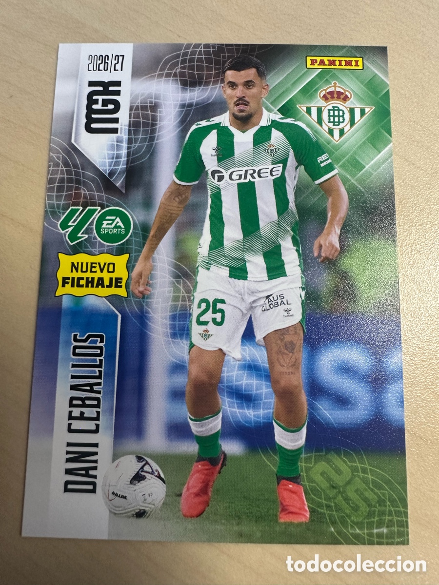 Trading cards: DANI CEBALLOS BETIS NUEVO FICHAJE 513 3&ordf; EDICI&Oacute;N MEGACRACKS 2026/27 26-27 26 27 MGK PANINI