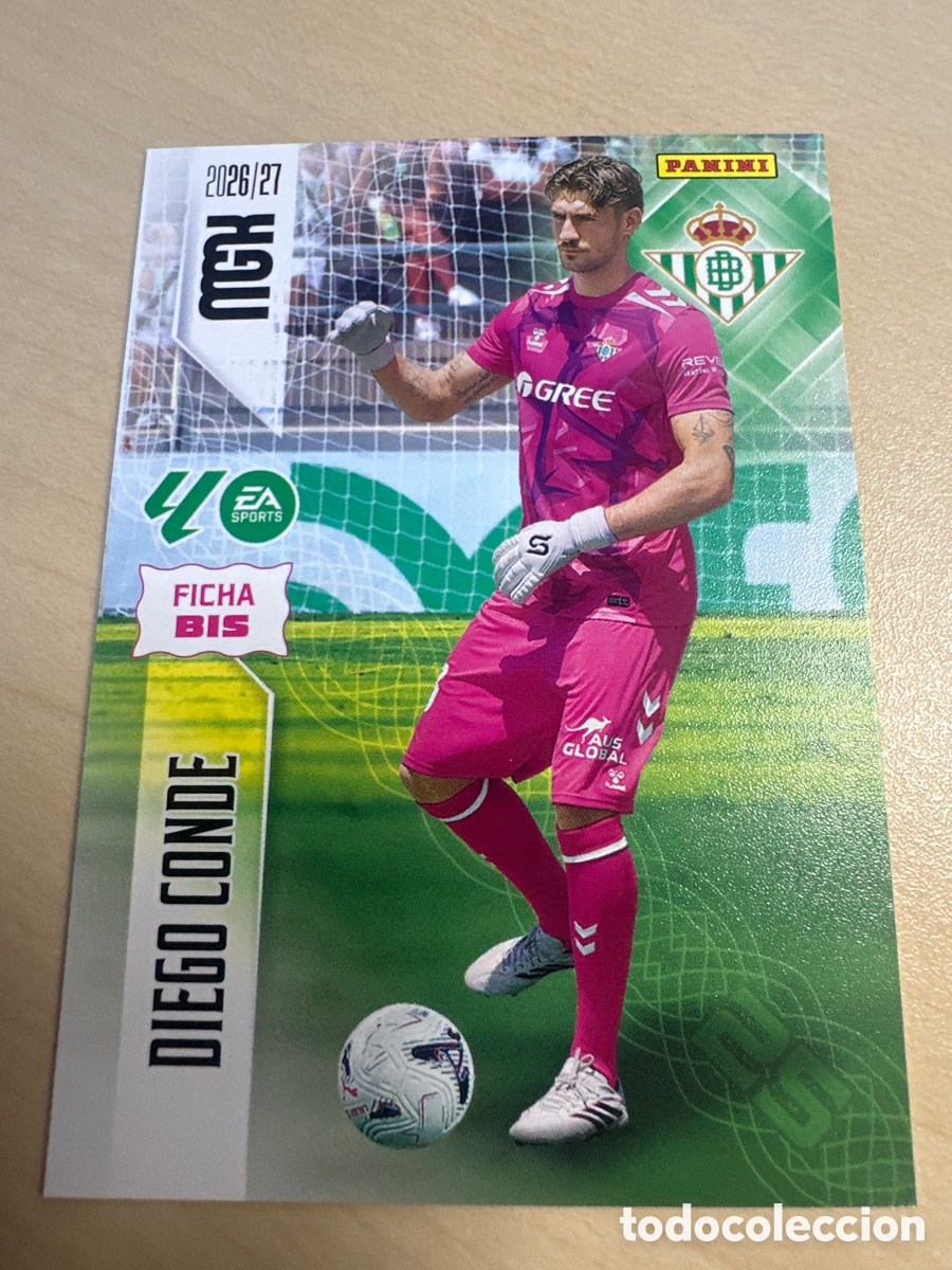 Trading cards: DIEGO CONDE REAL BETIS 93 BIS 2&ordf; EDICION MEGACRACKS 2026/27 26-27 26 27 MGK PANINI