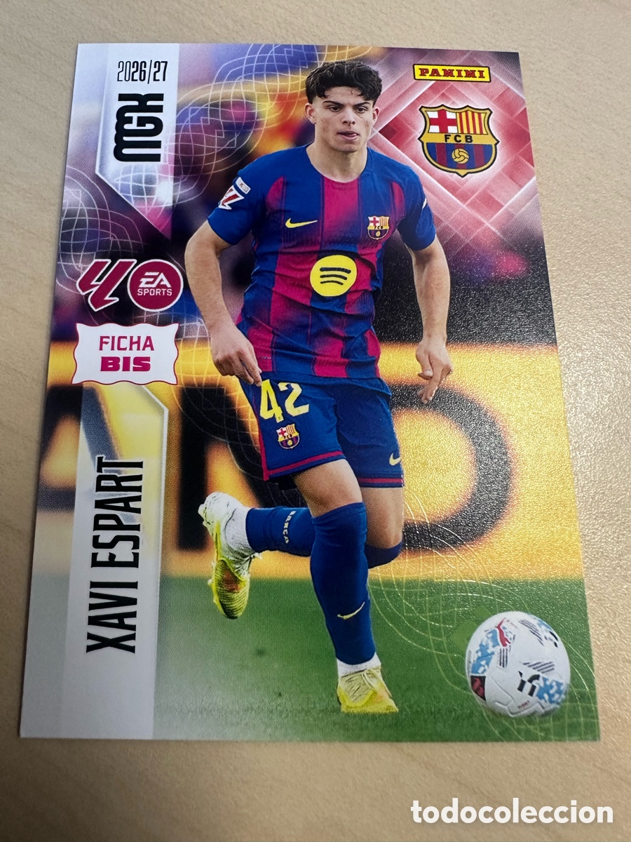 Trading cards: XAVI ESPART FC BARCELONA 76 BIS 3&ordf; EDICION MEGACRACKS 2026/27 26-27 26 27 MGK PANINI