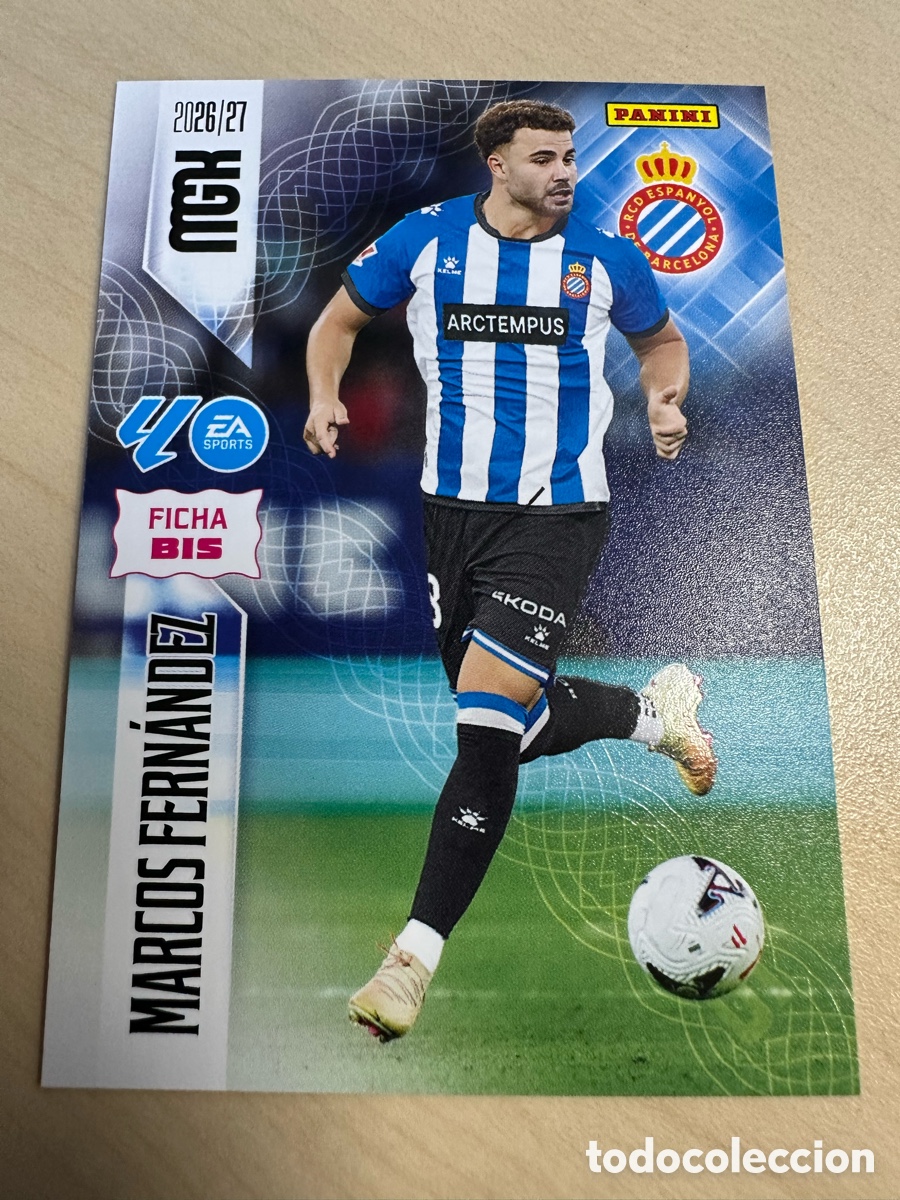 Cartes &agrave; &Eacute;changer: MARCOS FERNANDEZ RCD ESPANYOL 179 BIS 3&ordf; EDICION MEGACRACKS 2026/27 26-27 26 27 MGK PANINI