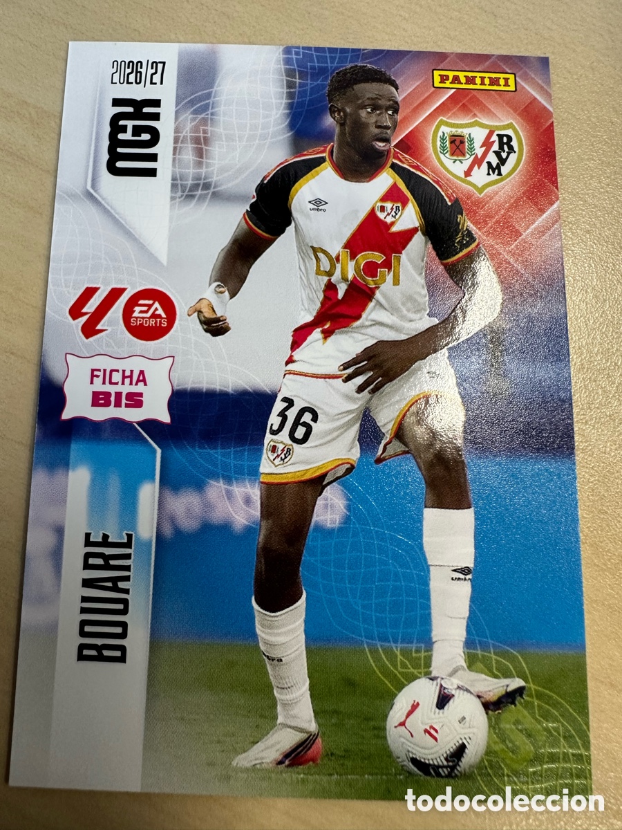 Trading cards: BOUARE RAYO VALLECANO 298 BIS 3&ordf; EDICION MEGACRACKS 2026/27 26-27 26 27 MGK PANINI