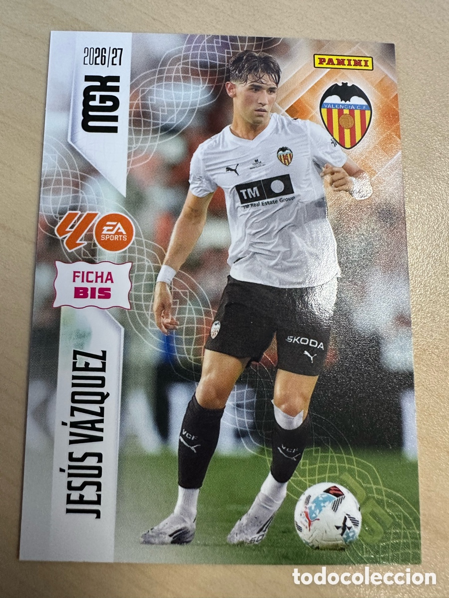 Sammelkarten: JESUS VAZQUEZ VALENCIA 351 BIS 3&ordf; EDICION MEGACRACKS 2026/27 26-27 26 27 MGK PANINI
