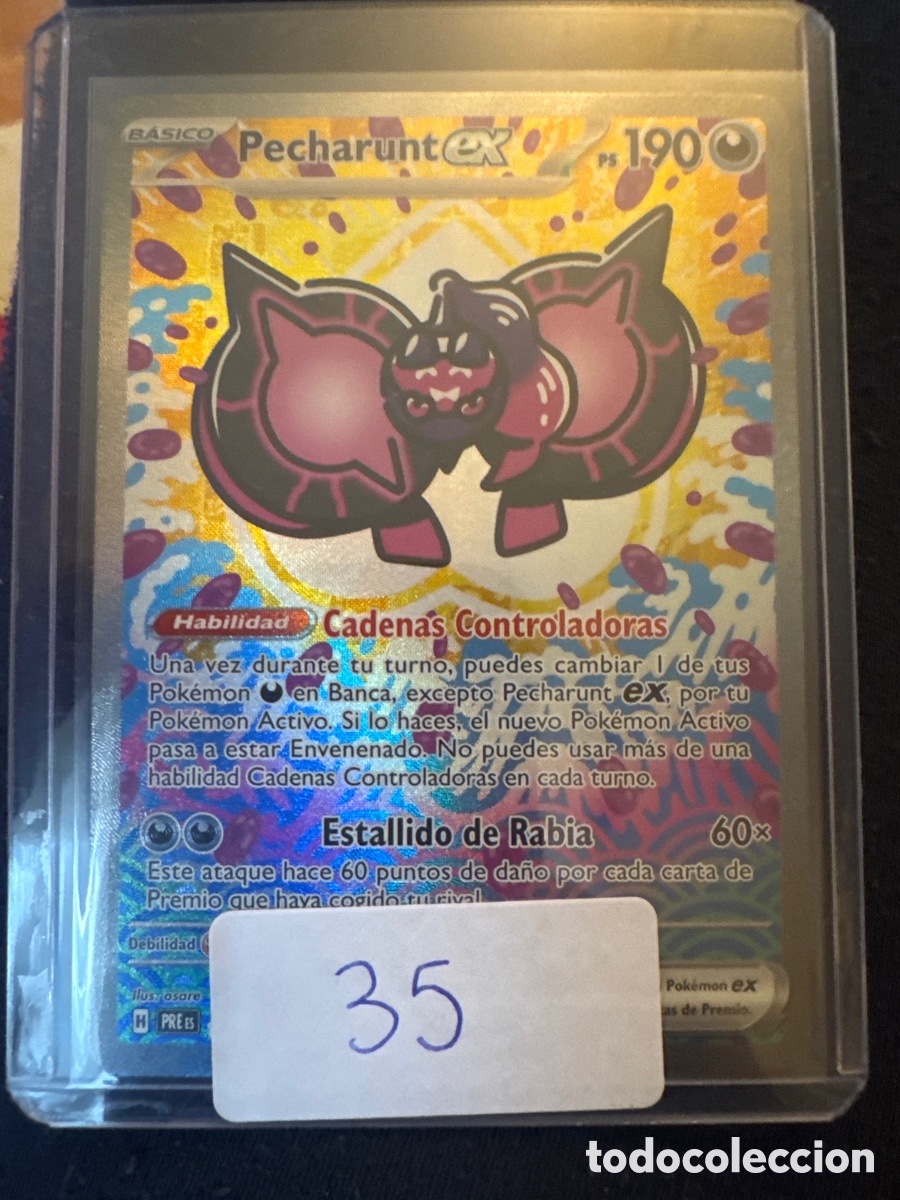 Trading cards: Carta Pok&eacute;mon del sobre a la funda