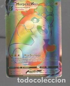 Trading cards: CROMOS DE POK&Eacute;MON V MAX MORPEKO V HP 300 DEL A&Ntilde;O 2020 D 204/202