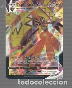 Trading cards: CROMOS DE POK&Eacute;MON V MAX TAPU KOKO V PS 320 DEL A&Ntilde;O 2021 E 051/163