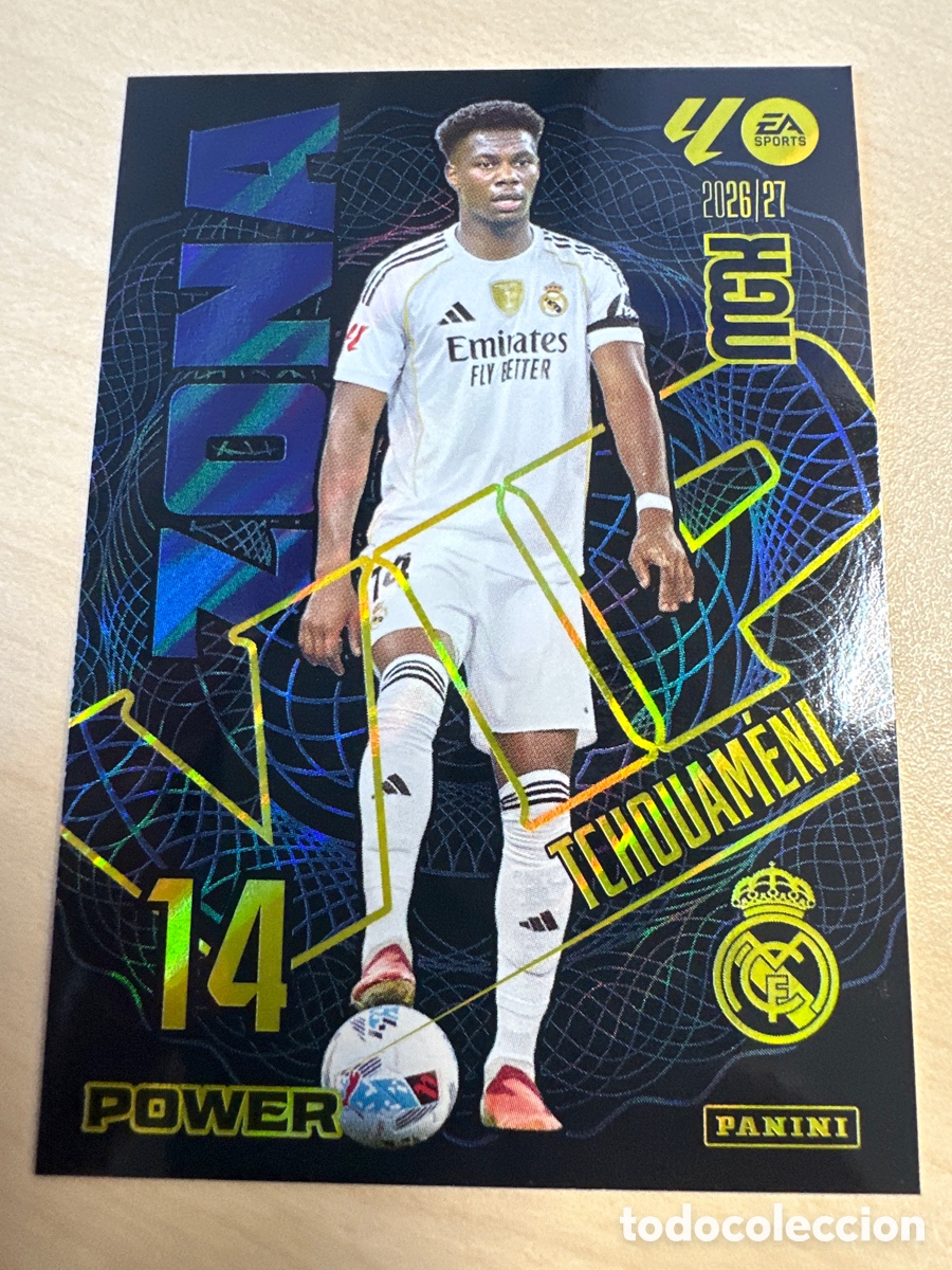 Trading cards: TCHOUAMENI REAL MADRID MADRID VIP POWER 405P MEGACRACKS 2026/27 26-27 26 27 MGK PANINI