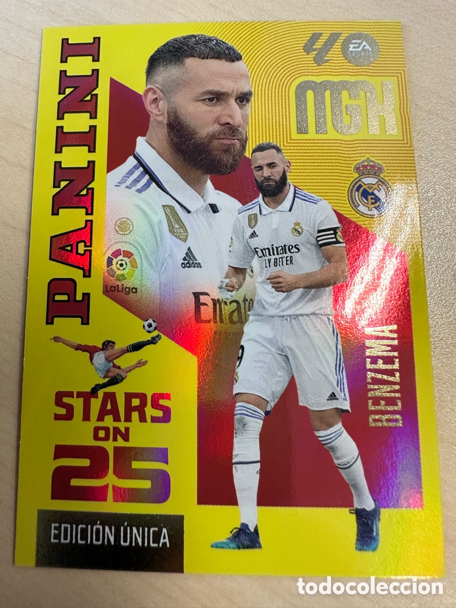 Trading cards: BENZEMA REAL MADRID 441 STARS ON 25 ANIVERSARIO MEGACRACKS 2026/27 26-27 26 27 MGK PANINI