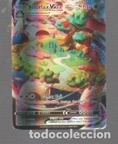 Trading cards: CROMOS DE POK&Eacute;MON V MAX SNORLAX V HP 340 DEL A&Ntilde;O 2020 E 142/202
