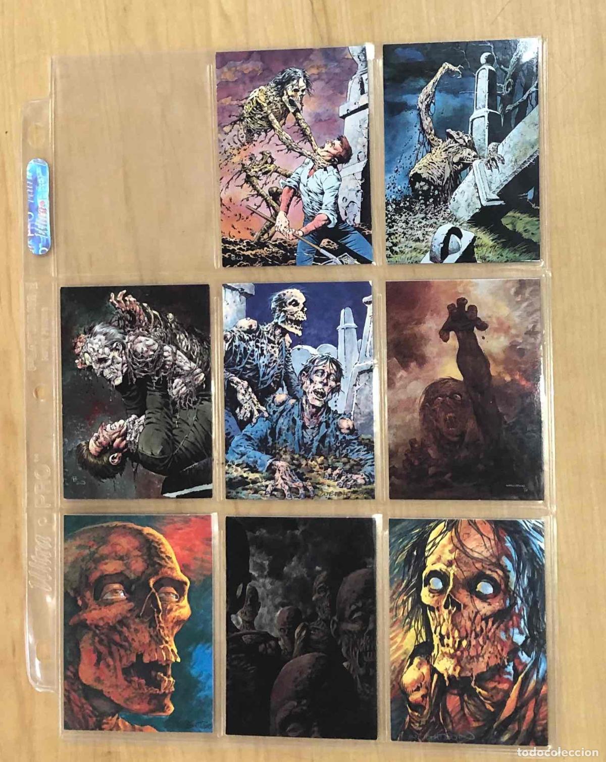 Trading cards: TRADING CARDS BERNIE WRIGHTSON INCOMPLETA. FALTAN 1, 19, h1, h2, h3 de UN TOTAL DE 90. 1993
