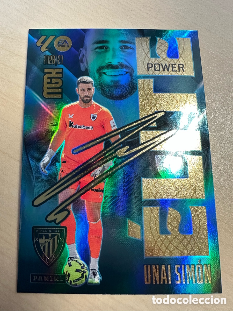 Trading cards: UNAI SIMON ATHLETIC CLUB ELITE POWER 17P MEGACRACKS 2026/27 26-27 26 27 MGK PANINI