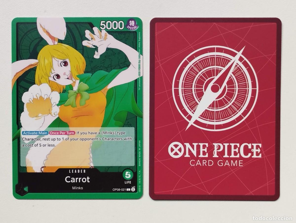 Trading cards: CROMO TRADING CROMO TRADING CARD ONE PIECE BANDAI - Carrot (OP08-021) (V.1) LIDER LEADER