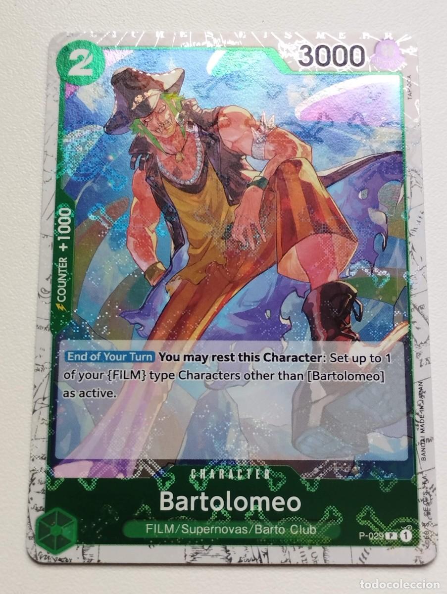 Trading cards: CROMO TRADING CROMO TRADING CARD ONE PIECE BANDAI - Bartolomeo (P-029) (V.2) P HOLO
