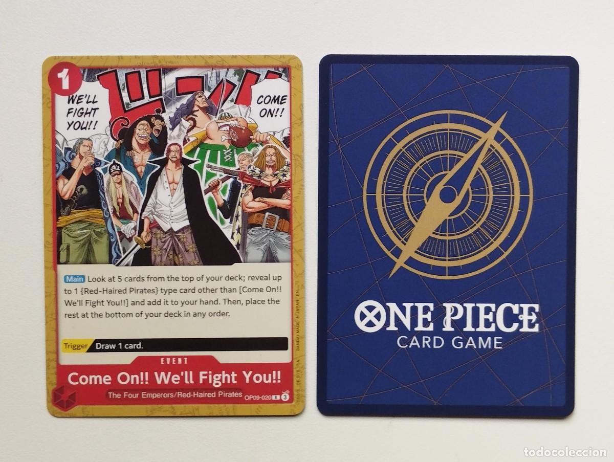 Trading cards: CROMO TRADING CROMO TRADING CARD ONE PIECE BANDAI - Come On!! We'll Fight You!! (OP09-020) EVENT R