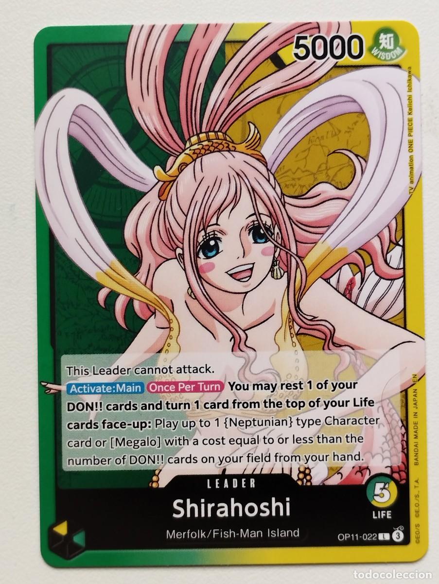 Trading cards: CROMO TRADING CROMO TRADING CARD ONE PIECE BANDAI - Shirahoshi (OP11-022) (V.1) LIDER LEADER