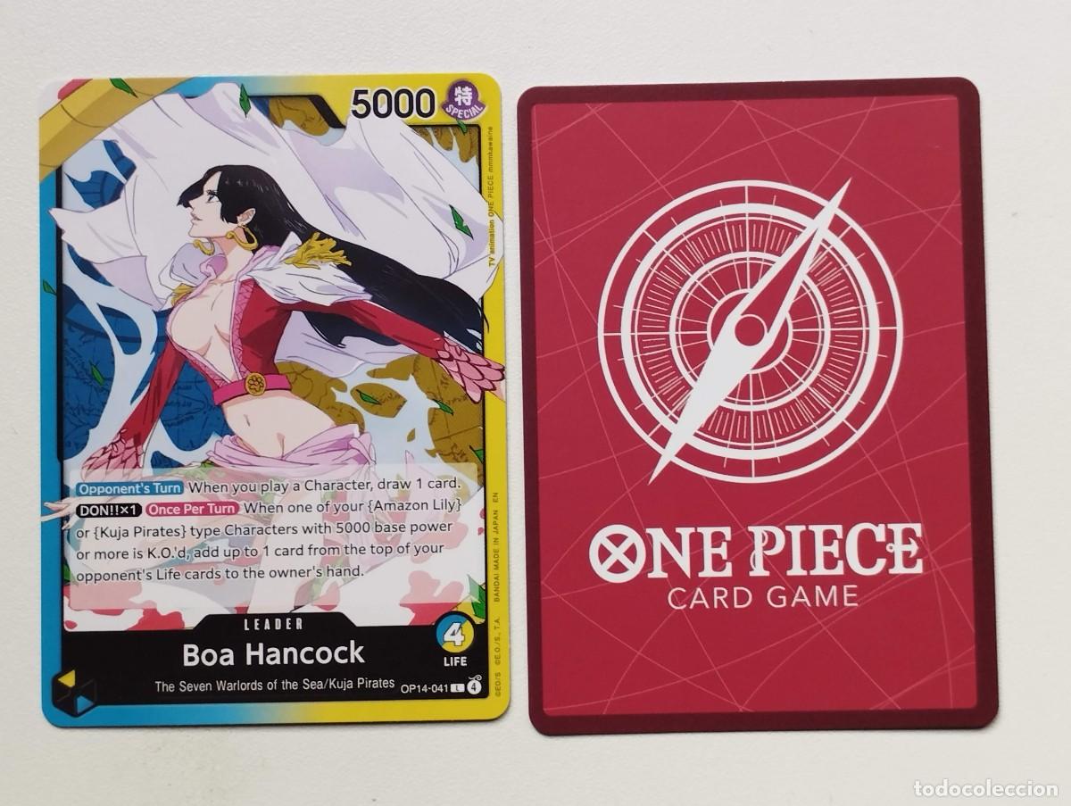 Trading cards: CROMO TRADING CROMO TRADING CARD ONE PIECE BANDAI - Boa Hancock (OP14-041) (V.1) LIDER LEADER