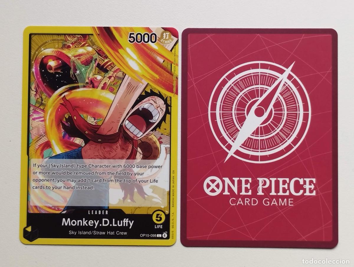 Trading cards: CROMO TRADING CROMO TRADING CARD ONE PIECE BANDAI - Monkey.D.Luffy (OP15-098) (V.1) LIDER LEADER