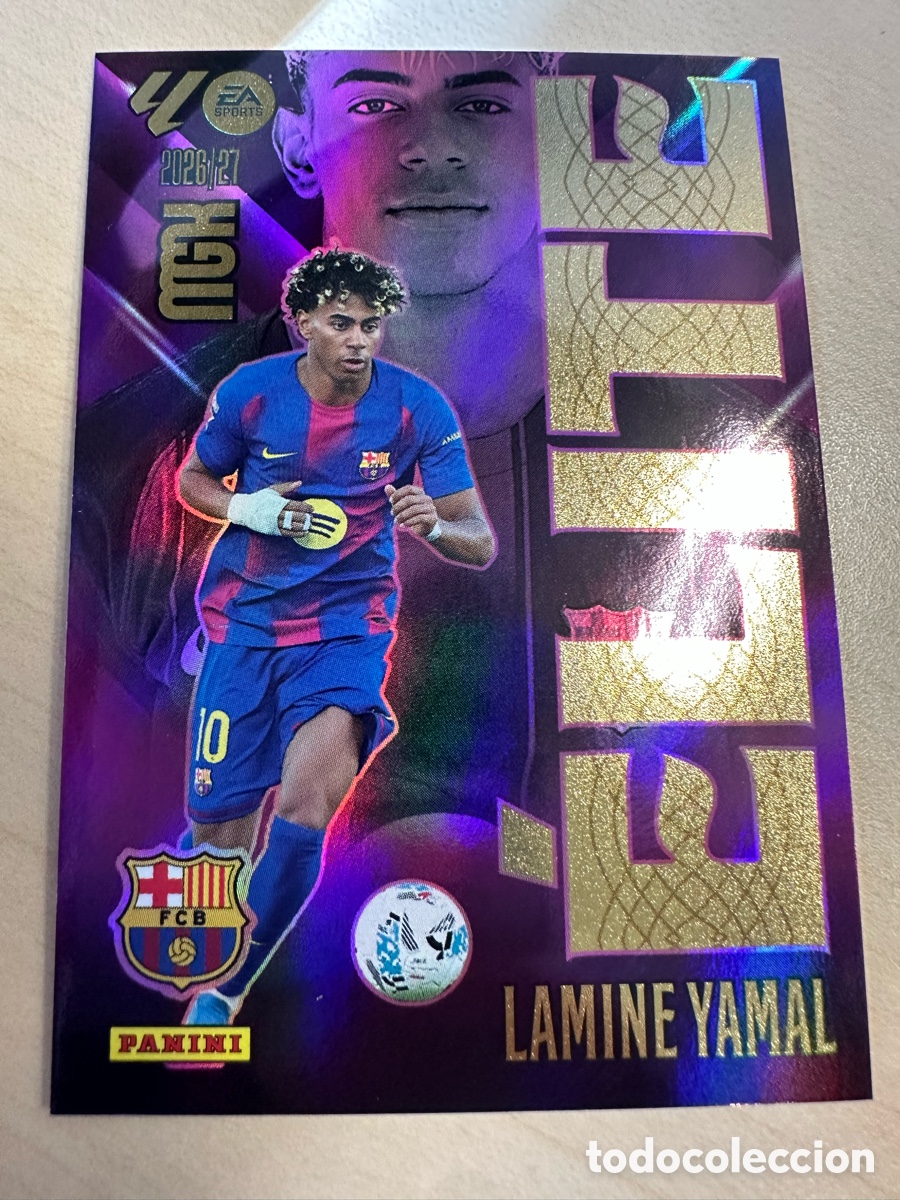 Trading cards: LAMINE YAMAL FC BARCELONA ELITE 9 MEGACRACKS 2026/27 26-27 26 27 MGK PANINI